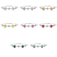 Neuer Luxus Sterling Silber Labor gewachsen Moissan ite Diamond Flower verstellbarer Armband schmuck für Frauen Destiny Jewell ery