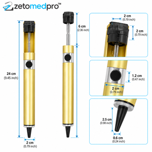 Bomba de Desoldadura, Extractor de Soldadura para Joyería, Reparación de PCB, Electrónica y Proyectos de Bricolaje ZetomedPro - Product Image 4