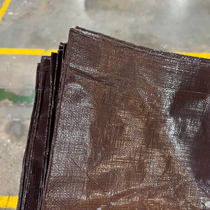 Bâche en PE marron grande capacité, robuste et très résistante, disponible en plusieurs couleurs et tailles pour couverture de camion - Product Image 5