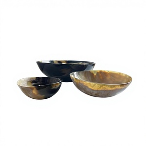 ชุดชามเสิร์ฟงานเลี้ยงวินเทจทำจากเขาควายขัดเงาแท้ BS INTERNATIONAL ปลอดภัยสำหรับเครื่องล้างจาน เป็นมิตรกับสิ่งแวดล้อม ใช้แล้วทิ้งได้  รับสั่งทำตามแบบ - Product Image 4