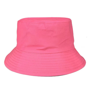Unisex Solid Black Bucket Hat Cotton Canvas Casual Spring Summer Adult Wear - Product Image 2