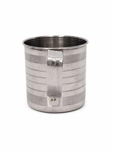 Dheer International Stainless Steel Travel <b>Mug</b> 7 Cm Diameter Food Grade 202 Modern <b>Reusable</b> Lightweight Silver Touch Design - Product Image 2