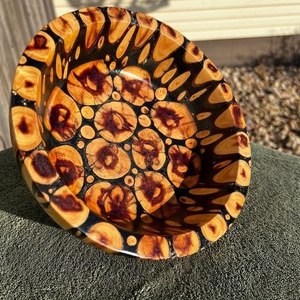 <b>Epoxy</b> wood resin fruit bowl handmade decorative bowl modern home decor glossy finish <b>table</b> centerpiece - Product Image 6