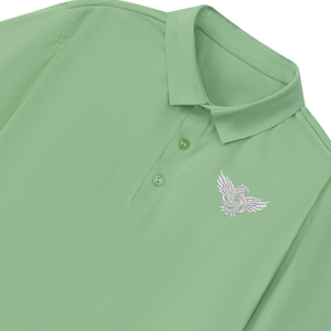 Chemise en jersey de polyester respirante et à séchage rapide pour homme, manches courtes, légère, décontractée, unie, ODM, golf, XL, blanche, avec aigle brodé sur la poitrine - Product Image 3