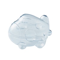 Boîte à bonbons miniature en forme d'avion en plastique PS transparent et écologique Kwang Hsieh, logo personnalisé, emballage alimentaire réutilisable