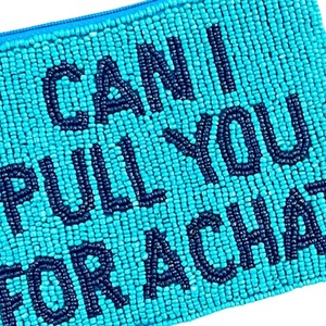 Monedero de cuentas novedoso, hecho a mano, con texto bordado, bolsa con cremallera, mini cartera, regalo personalizado, venta al por mayor, moda para fiestas, grande y suave - Product Image 2