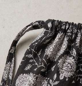 Conjunto de Pijama de Algodón para Mujer, Ropa de Dormir Estampada, Traje de Noche con Botones y Bolsa de Almacenamiento a Juego, para Viaje - Product Image 4