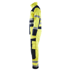 high visibility routine workwear hi vis coverall breathable safety focused utility clothing hi vis coverall reflective <b>strip</b> - Product Image 3