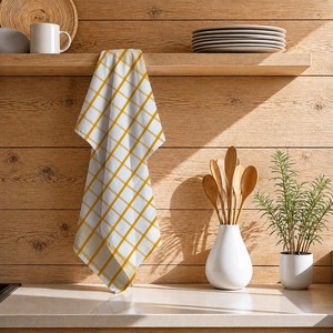 100% Cotton Check Design cotton kitchen towel custom size and color wholesale price Kitchen Towels. - Product Image 1