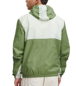 Chaquetas Cortavientos Personalizadas de Alta Calidad para Hombre, Chaqueta Cortavientos con Paneles de Patrón Liso Tejido para Hombre, Talla Grande con Capucha - Product Image 2