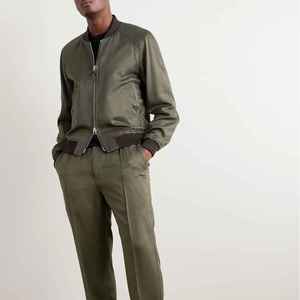 Chaqueta Bomber de Invierno para Hombre FITME SPORTS, Personalizada, con Cuello Alto, Logotipo Frontal, Impermeable, Cortavientos, de Secado Rápido, Mangas Largas y Cómoda - Product Image 5