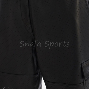 Men's 100%Leather made Men's <b>Shorts</b> Custom Logo Breathable New Design Quick Dry Men's Leather <b>Shorts</b> for Sale - Product Image 6