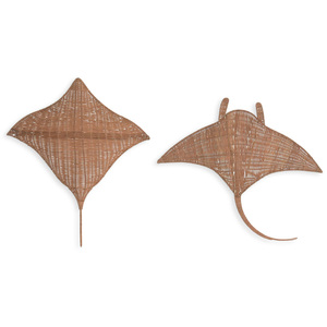 Conjunto de decoración para cuarto de juegos infantil estilo playa, arte de pared de ratán de tejido natural, precio al por mayor - Product Image 1