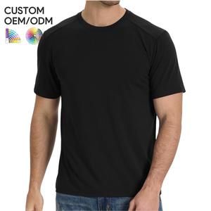 T-shirt décontracté à manches courtes pour homme - 100% polyester/coton mélangé, écologique, séchage rapide, personnalisable OEM/ODM - Product Image 6