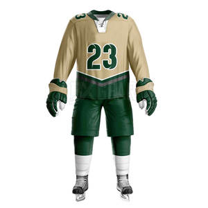 Ensemble d'uniformes de hockey sur glace, maillot et pantalon en polyester sublimé, personnalisé, imperméable, respirant, vêtements d'équipe professionnels, usine OEM ODM - Product Image 5