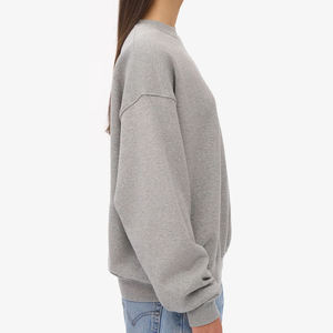 Pull en tricot à col rond pour femme, manches longues, couleur unie, manches complètes, vêtements d'automne, 100% acrylique, coupe classique - Product Image 4