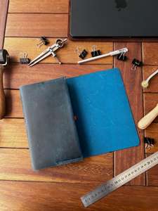 ที่ใส่สมุดบันทึกหนังสุดหรูแบบเติมได้ กล่องใส่สมุดจดบันทึก อุปกรณ์จัดระเบียบเครื่องเขียนสำหรับธุรกิจ NBC-0104 - Product Image 5