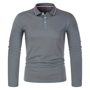 Polo à manches longues multicolore en gros, polo camouflage à manches longues pour usage extérieur - Product Image 4