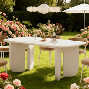 Tavolo da Pranzo Ovale con Piano in Marmo Solido Stabile e Durevole, Arredamento per Ristoranti e Sale da Pranzo di Appartamenti - Product Image 3