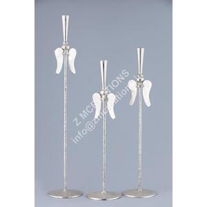 Ensemble de 3 bougeoirs modernes en métal style ange pour décoration de Noël et de mariage, dernier design, pour table de salon - Product Image 1