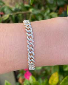 Miami Cuban Curb Link Chain <b>Bracelet</b> 14k 18k Gold 925 <b>Silver</b> Lab Grown Diamond 6 mm Heavy <b>Bracelet</b> Hip Hop Manufacture Wholesale - Product Image 4