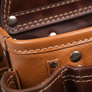 Ceinture à outils pour ouvrier du bâtiment, style logo personnalisé, noire, confortable, multifonction, en cuir, à vendre - Product Image 6