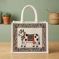 Sac en toile naturelle durable 18x15 pouces, réutilisable, écologique, tissé, pour les courses, avec poignées robustes pour les courses quotidiennes