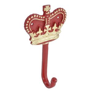 Red Crown Design Metal <b>Wall</b> Hook Vintage Style Heavy Duty Single Hook for Clothing Storage Home Decoration Latest - Product Image 1