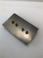Interrupteurs à bascule rétro muraux 86, en acier inoxydable, prise européenne UK13A EU 16A, prise universelle USB type-c, bronze vert