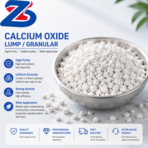 Granulés d'oxyde de calcium (chaux vive) de haute pureté 2-5 mm pour la sidérurgie et les applications industrielles - Product Image 1