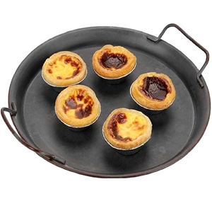 Bandeja de servicio galvanizada negra Perfecta para servir postres dulces en bodas caseras y decoración de hoteles pieza de exhibición elegante - Product Image 1