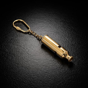 Premium Metal Emergency Whistle Keychain Loud Safety Signal Tool for Personal <b>Security</b> and Outdoor Adventure Activities - Product Image 6