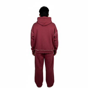 ชุดวอร์มลำลองผู้ชายสำหรับฤดูใบไม้ร่วง ผ้าฟลีซเนื้อนุ่ม แขนยาว พร้อมกางเกงขายาว ระบายอากาศได้ดี - Product Image 3