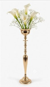 Premium Hot Brass Shining Polish Large Flower <b>Vase</b> for Wedding Decor Brass Luxuries Wedding Decor Flower <b>Vase</b> Brass Floor <b>Vases</b> - Product Image 5