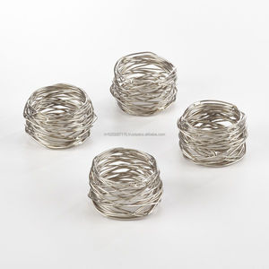 Elegant decorative <b>rustic</b> metal napkin ring for farmhouse <b>dining</b> <b>table</b> <b>settings</b> during family gatherings special celebrations - Product Image 5