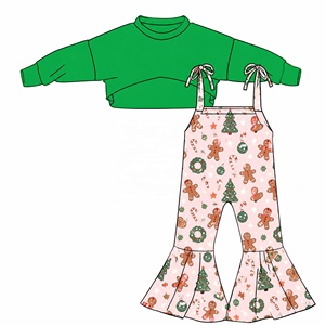Set di Abbigliamento per Bambine con Top Oversize e Tuta Coordinata, Vestiti Boutique per Bambini, Outfit Natalizio per Ragazze - Product Image 3