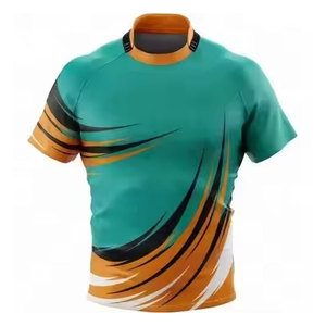 เสื้อรักบี้แบบใหม่สำหรับผู้ชาย ระบายอากาศได้ดี แห้งเร็ว ไซส์ใหญ่ เสื้อฝึกซ้อมรักบี้ น้ำหนักเบา - Product Image 4