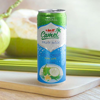 Vente en gros usine Boissons rafraîchissantes Eau de coco naturelle fraîche 330ml Jus de coco vietnamien Jus de fruits de la meilleure qualité