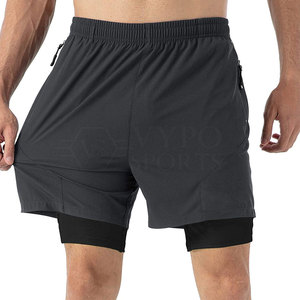 Shorts de bain décontractés pour hommes, écologiques, taille élastique, respirants, séchage rapide, service OEM pour la course, l'entraînement, la gym et les activités de plein air - Product Image 5