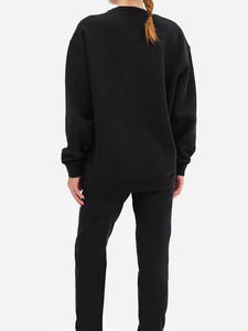 Sudaderas Extra Grandes de Algodón Grueso de 450 g/m² para Mujer, Diseño Personalizado, Cuello Redondo, Manga Larga - Product Image 3