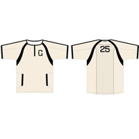 Veste de baseball unisexe à manches courtes pour adultes |   Tissu extensible à séchage rapide imprimé sur mesure, personnalisable