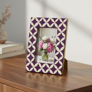 Indian Supplier Handmade Lightweight <b>Square</b> Bone Inlay Modern Baby Photo <b>Frame</b> Stylish Sentimental Gift for Baby Showers - Product Image 6
