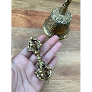 Campana de Mano Metálica Vintage, Estilo Europeo, Decorativa para el Hogar, Bodas, Navidad, Aspecto Admirable, Uso Decorativo para Eventos - Product Image 5