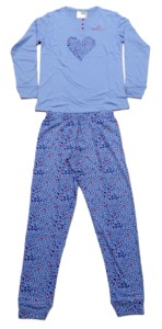 Ensemble deux pièces pour femmes, t-shirt à manches longues en jersey de coton à imprimé animal et pantalon décontracté - Product Image 5