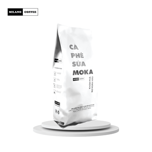 Café Milano Café moulu Grains de café Arabica torréfiés foncés de haute qualité pour une utilisation avec du lait Vente en gros OEM pour les entreprises - Product Image 5