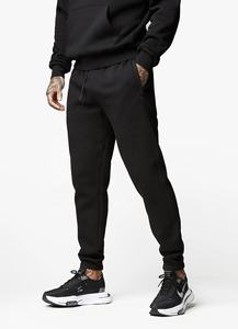 Ensemble de survêtement surdimensionné 100% coton pour hommes, vêtements d'entraînement de sport personnalisés avec impression de lettres pour l'hiver, technique de lavage à l'acide pour l'été - Product Image 3