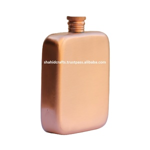 Thiết Kế Mới Hip Copper <span class=keywords><strong>Flask</strong></span> Với Matt Kết Thúc 100% Đồng Nguyên Chất & Ayurvedic - Product Image 1