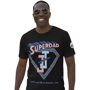 เสื้อยืดกราฟิกซุปเปอร์แด๊ดสำหรับผู้ชาย ผ้าฝ้ายเนื้อนุ่ม คอกลม แขนสั้น แฟชั่นลำลอง ใส่ได้ทุกวัน เสื้อผ้าเครื่องแต่งกาย - Product Image 1