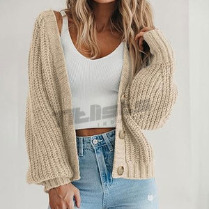 Cárdigan Clásico de Manga Larga para Mujer, con un Estilo Refinado para el Día a Día, Cárdigan de Moda Atemporal para Mujer - Product Image 4