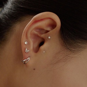 [W Island] Glossy Muse Ear Decoration Patches <b>Flower</b> Jewel Transparent Waterproof 72-Hour Wear Beauty <b>Stickers</b> - Product Image 5